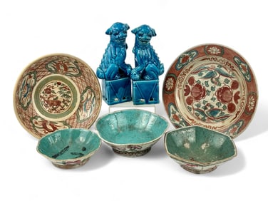 Chinese Porcelains Including Wucai Transitional