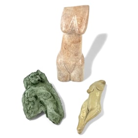 Three Sculptures, One by Margot Gotoff