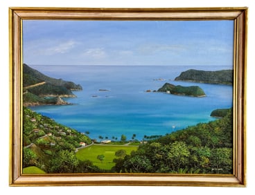 Vela Lewis, Caribbean Oil on Canvas