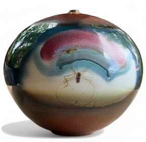 Large Alan Vigland Studio Art Pottery Vessel / Vase