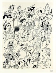 Lithograph Illustration by Al Hirschfeld