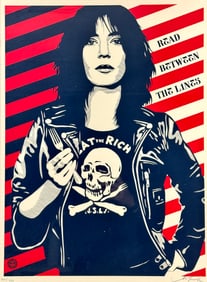 Shepherd Fairey, "Read Between the Lines"
