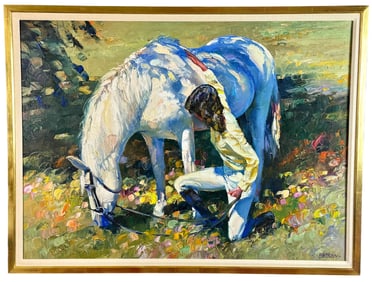 Howard Behrens, "Cool of the Shade," Oil on Canvas