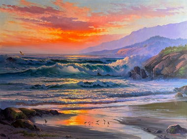 Beverly Carrick (California, b. 1930), Large Oil