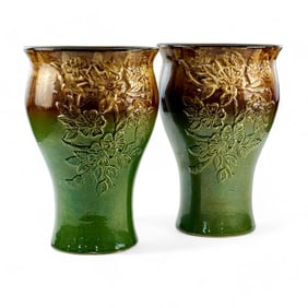 Pair of Large Art Pottery Planters
