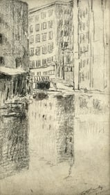 E.T. Hurley (Ohio, 1869-1950) Framed Drawing