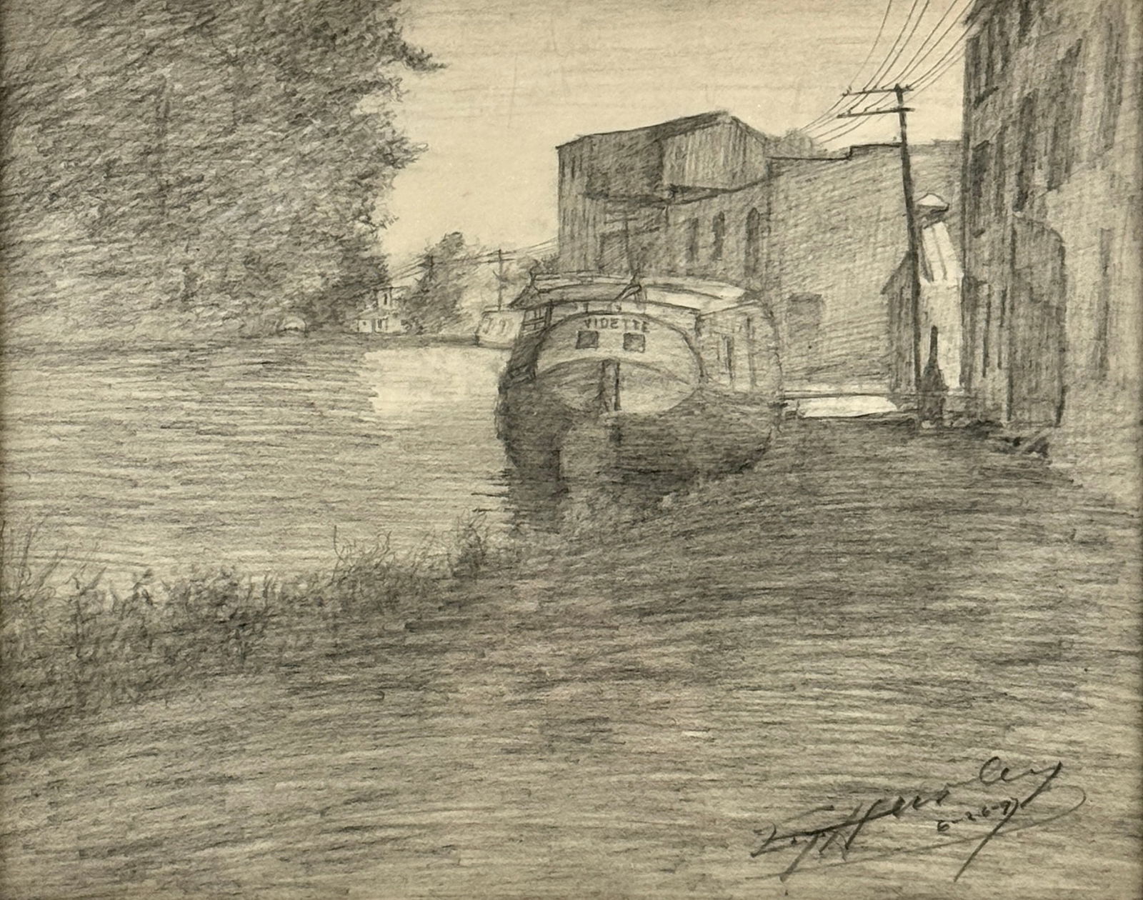 E.T. Hurley (Ohio, 1869-1950) Framed Drawing (1 of 4)