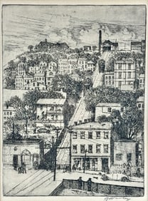 Pair of Incline Etchings by E.T. Hurley