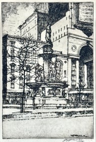 "The Fountain Looking South" by E.T. Hurley