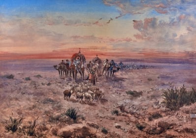"The Desert Way" Pastel by Paul Pascal