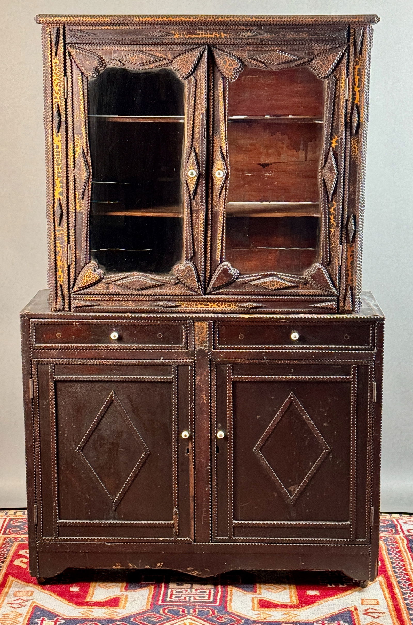 Impressive Tramp Art Chest (1 of 11)