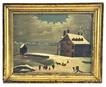 American School Harbor Painting