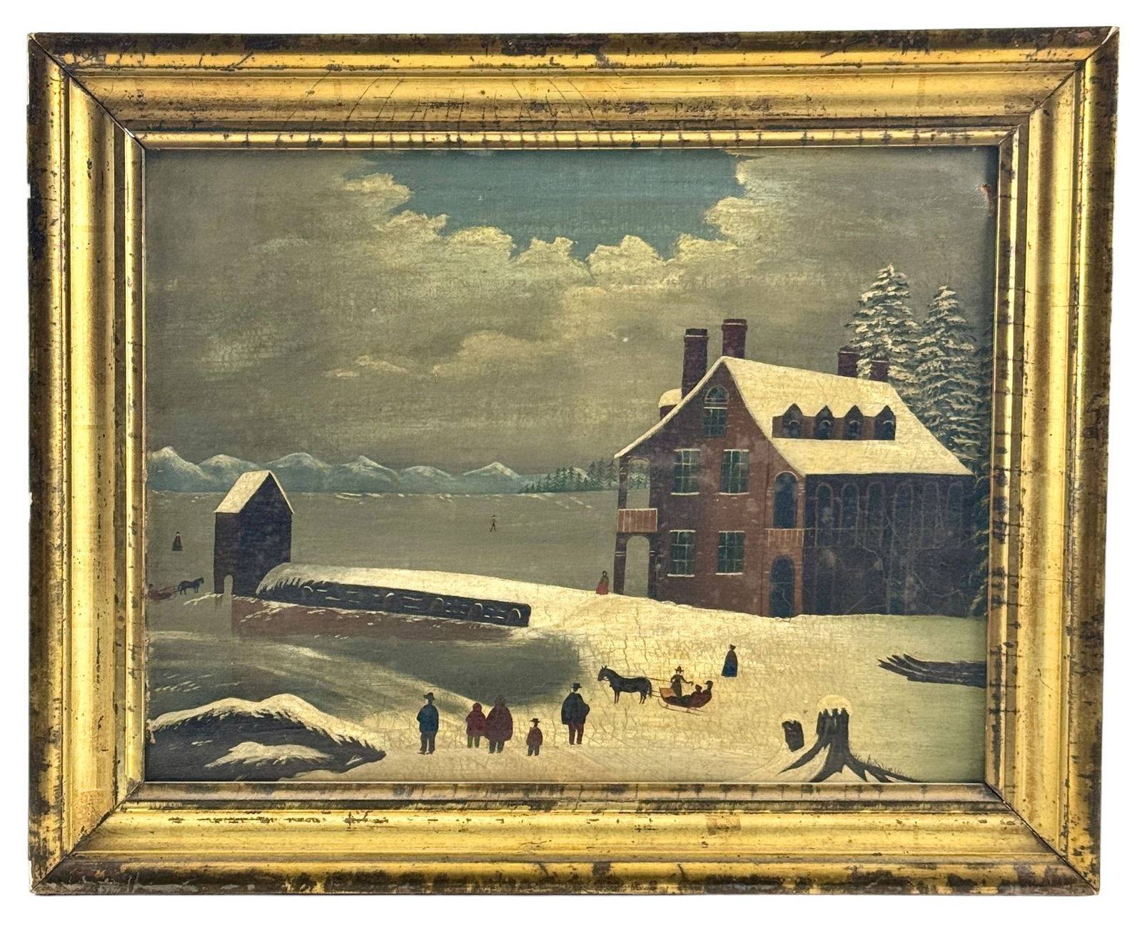 American School Harbor Painting (1 of 3)