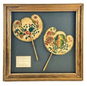 Pair of 1816 Theorem Fire Screens by Charlotte Townsend