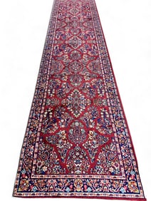 Karastan Red Sarouk Runner Rug