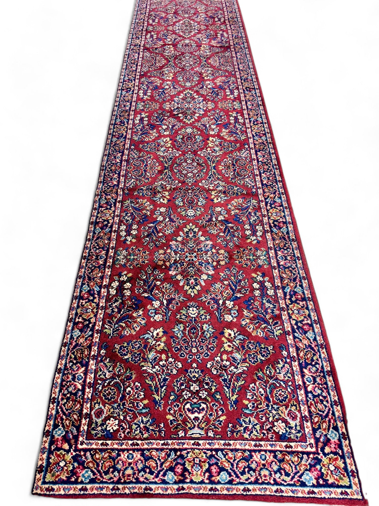 Karastan Red Sarouk Runner Rug (1 of 5)
