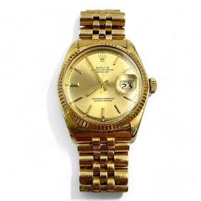 Rolex Oyster Perpetual Datejust Midsize Presidential 18K Gold Wristwatch