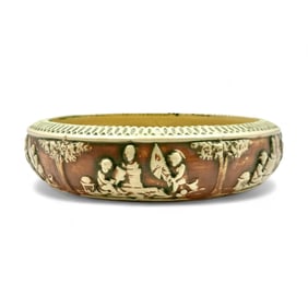 Weller Shallow Pot and Flower Frog