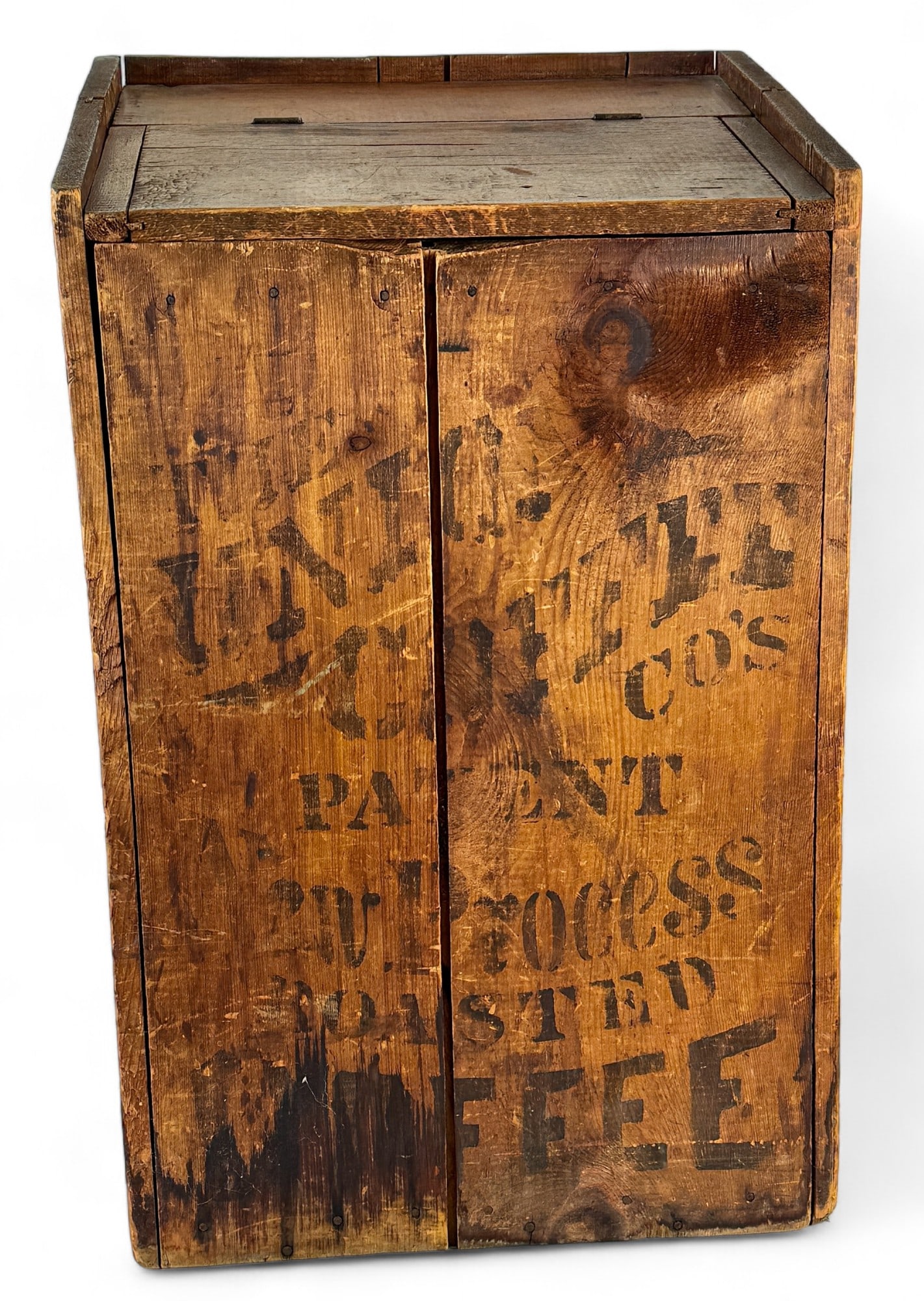 100 LB Alaroma Brand Store Wood Coffee Bin (1 of 7)