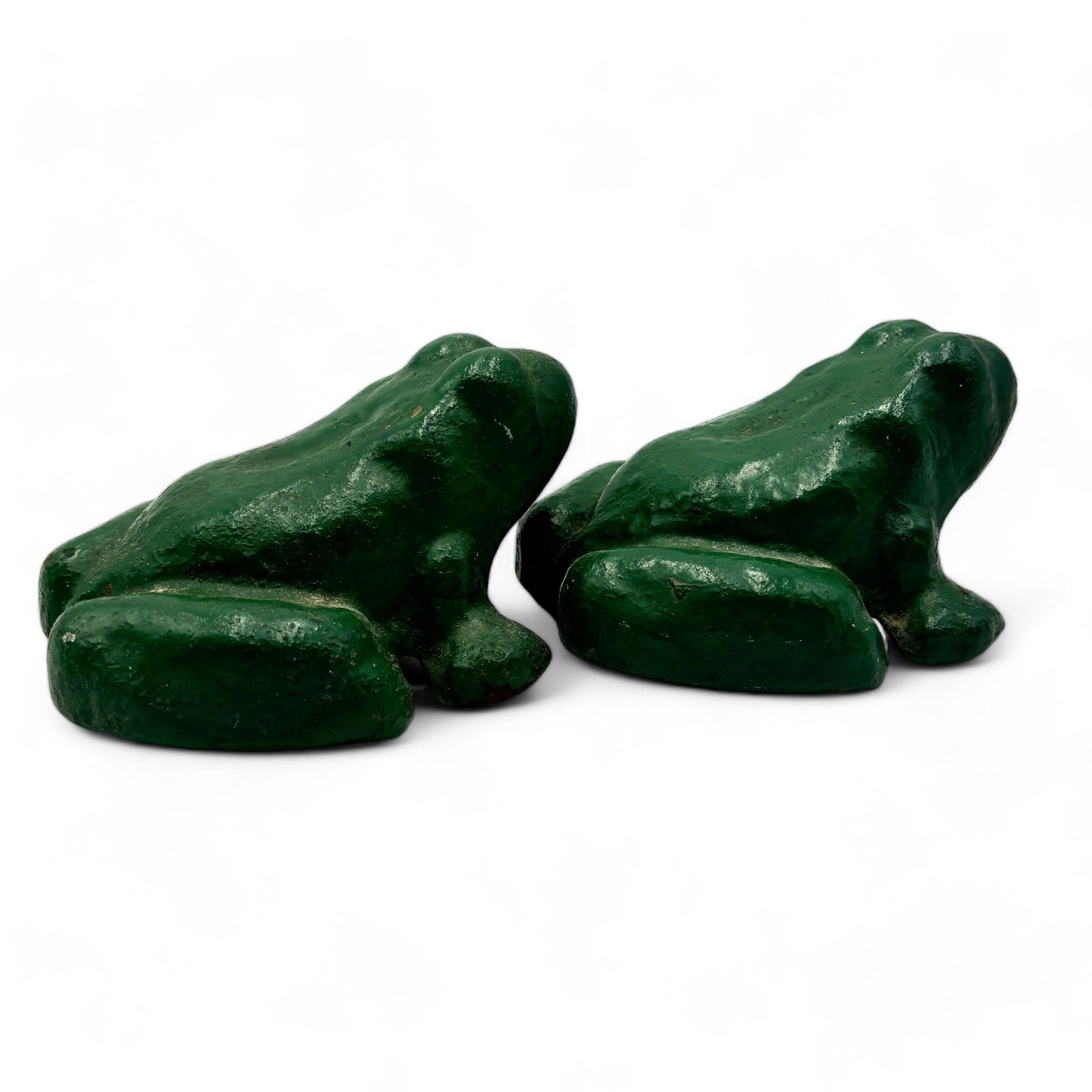 Pair of Cast Iron Painted Frogs (1 of 4)