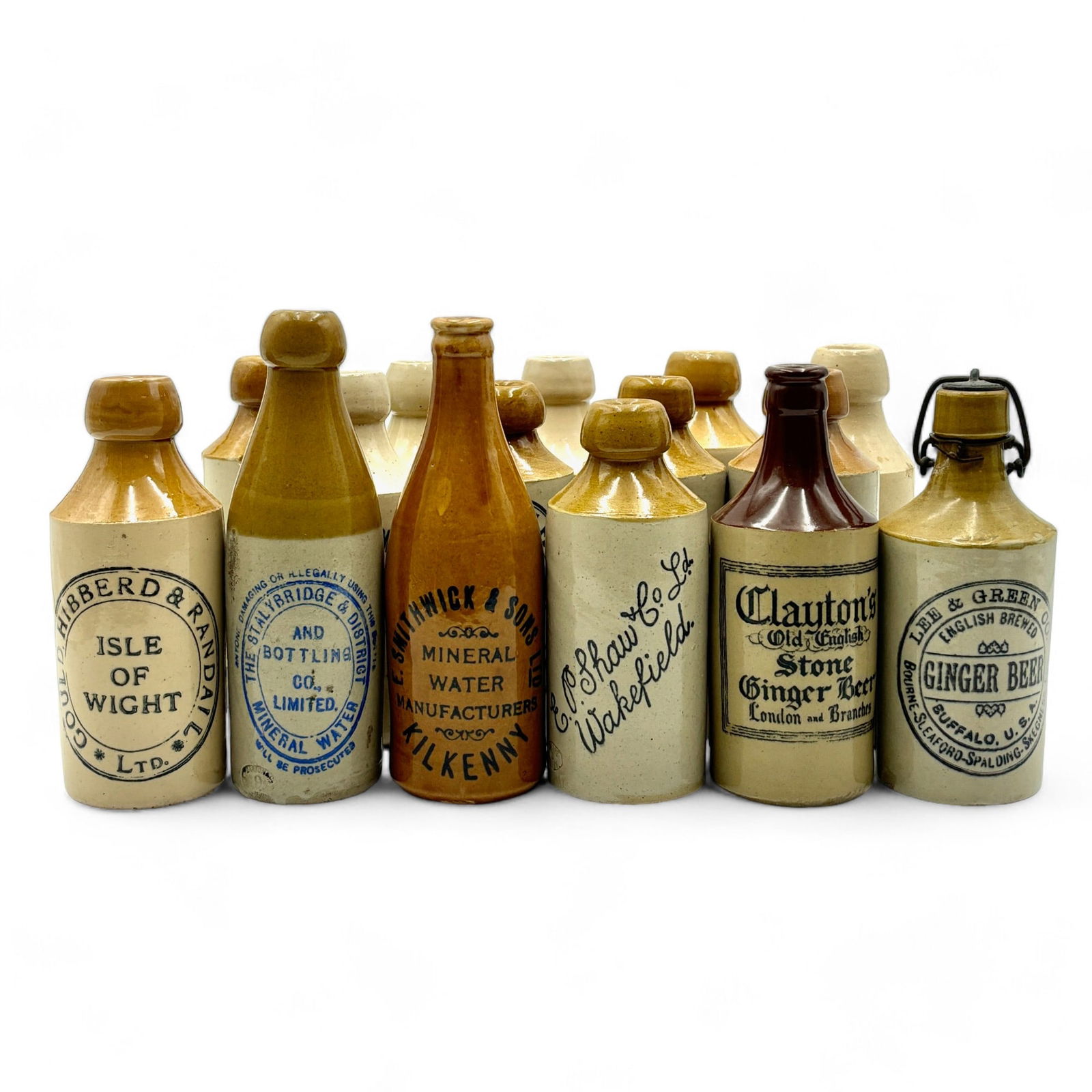 Group of Fifteen Ginger Beer and Beer Jugs (1 of 7)