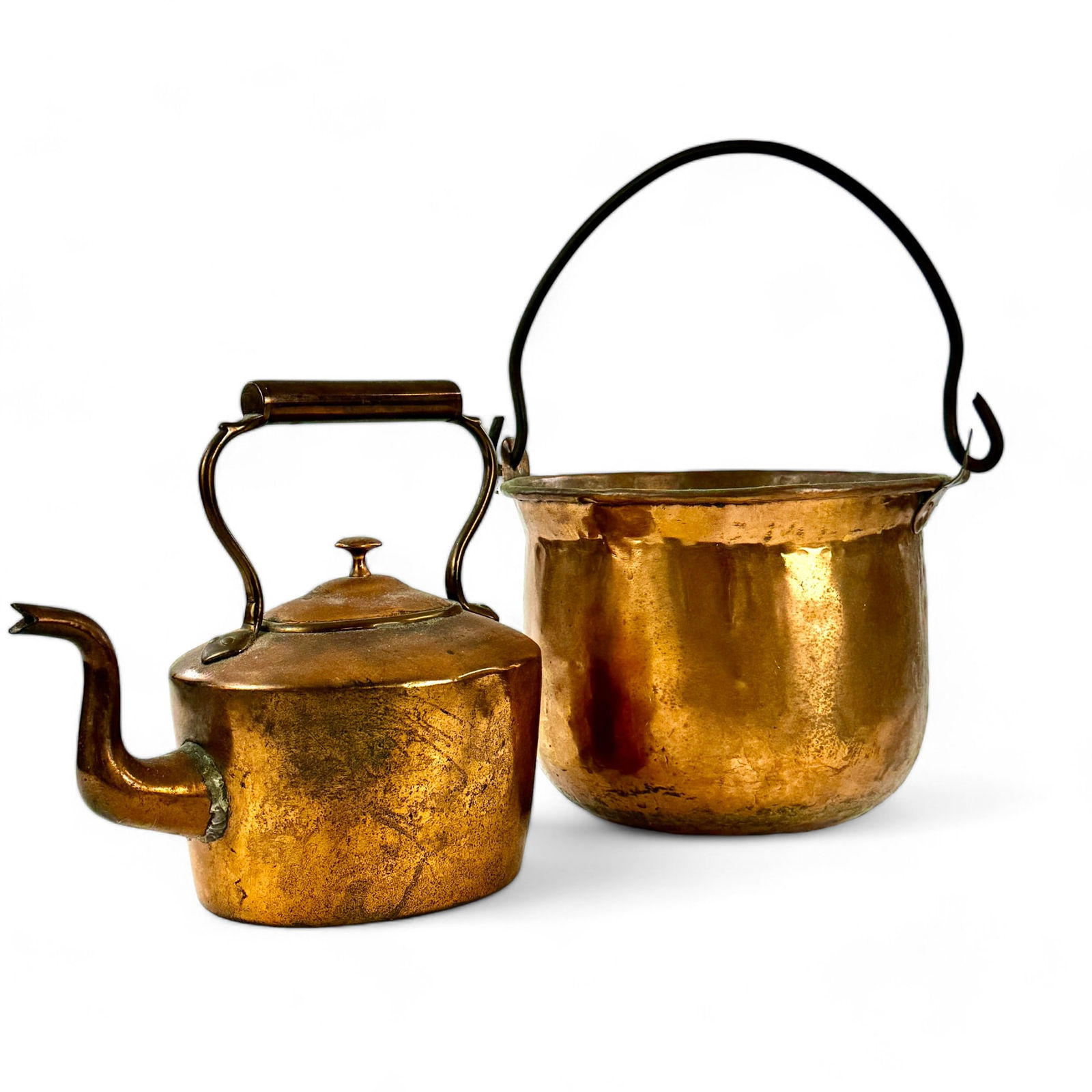 Copper Coffee Pot and Pail (1 of 2)