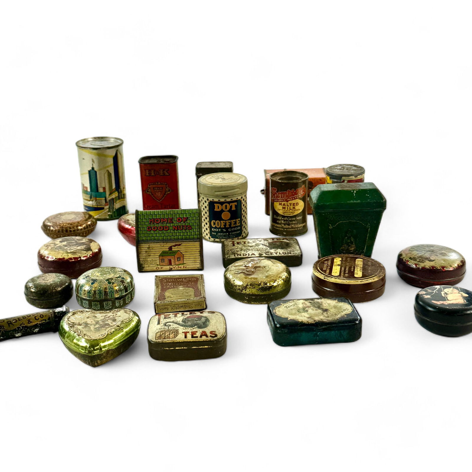 Collection of Miniature Advertising Tins (1 of 6)