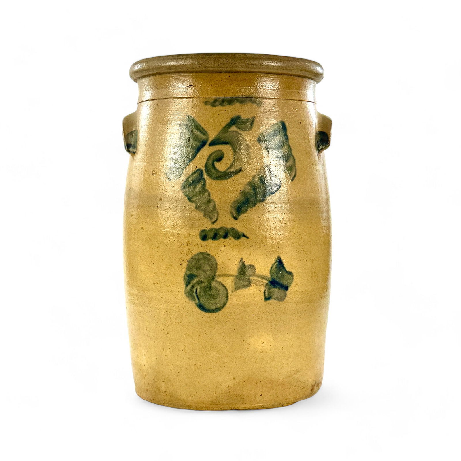 Two Handled Five Gallon Stoneware Crock (1 of 4)