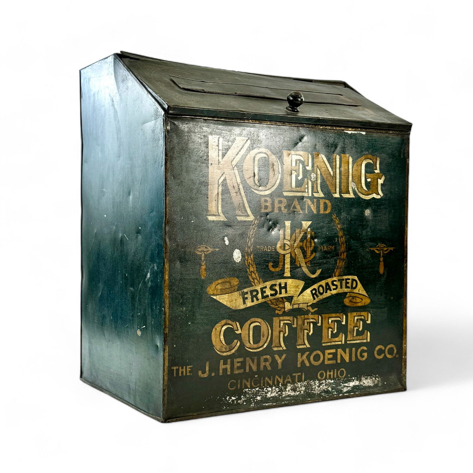 Koenig Coffee Bin, Cincinnati OH, Tin (1 of 3)