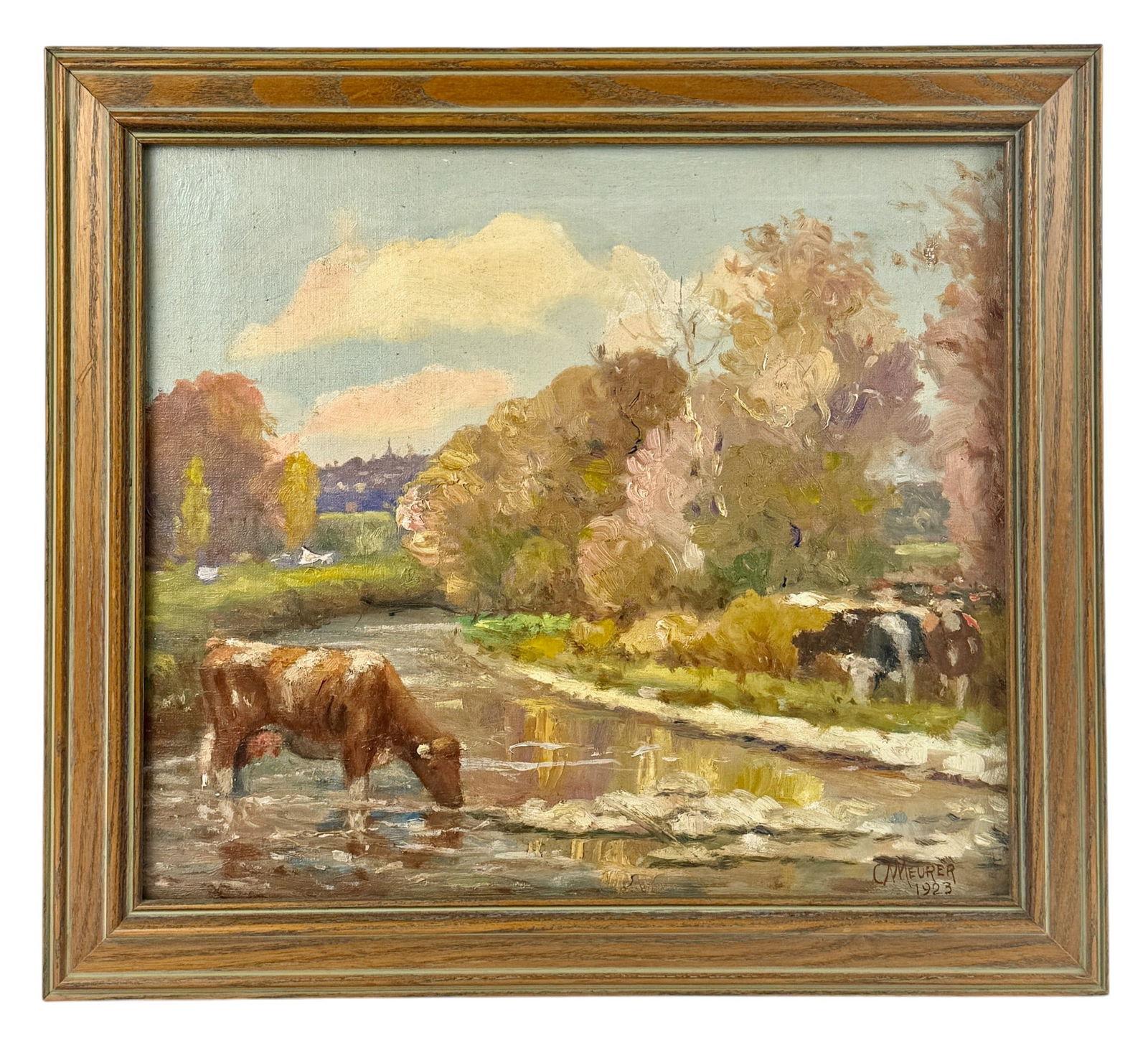 Pastoral Landscape by Charles Alfred Meurer (1 of 6)