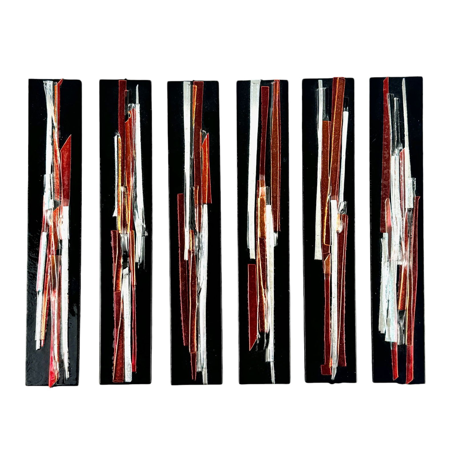 Six Miniature Fused Glass Pieces, Debora Wayne (1 of 10)