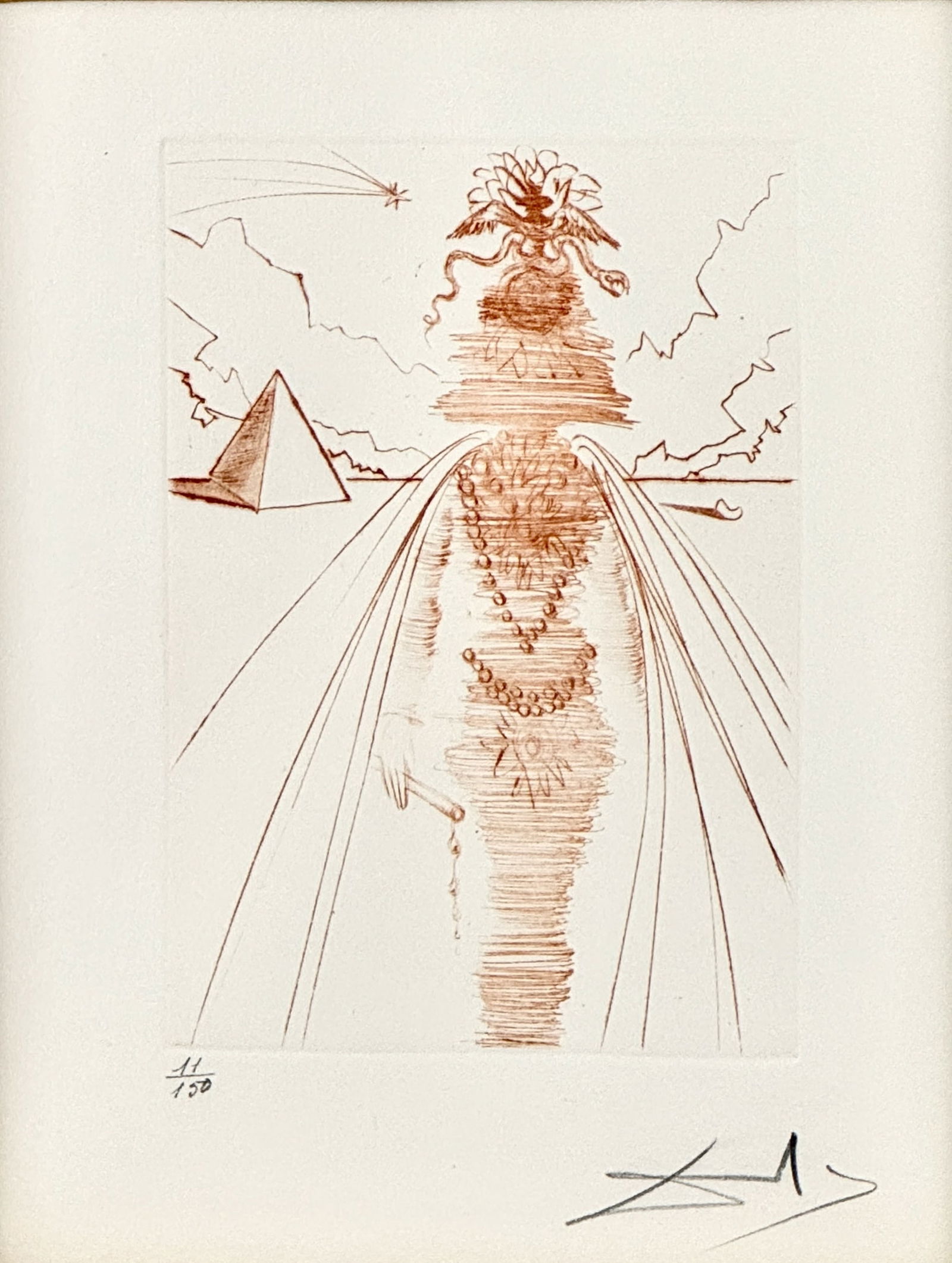 Savador Dali Etching, "Antony & Cleopatra" (1 of 3)