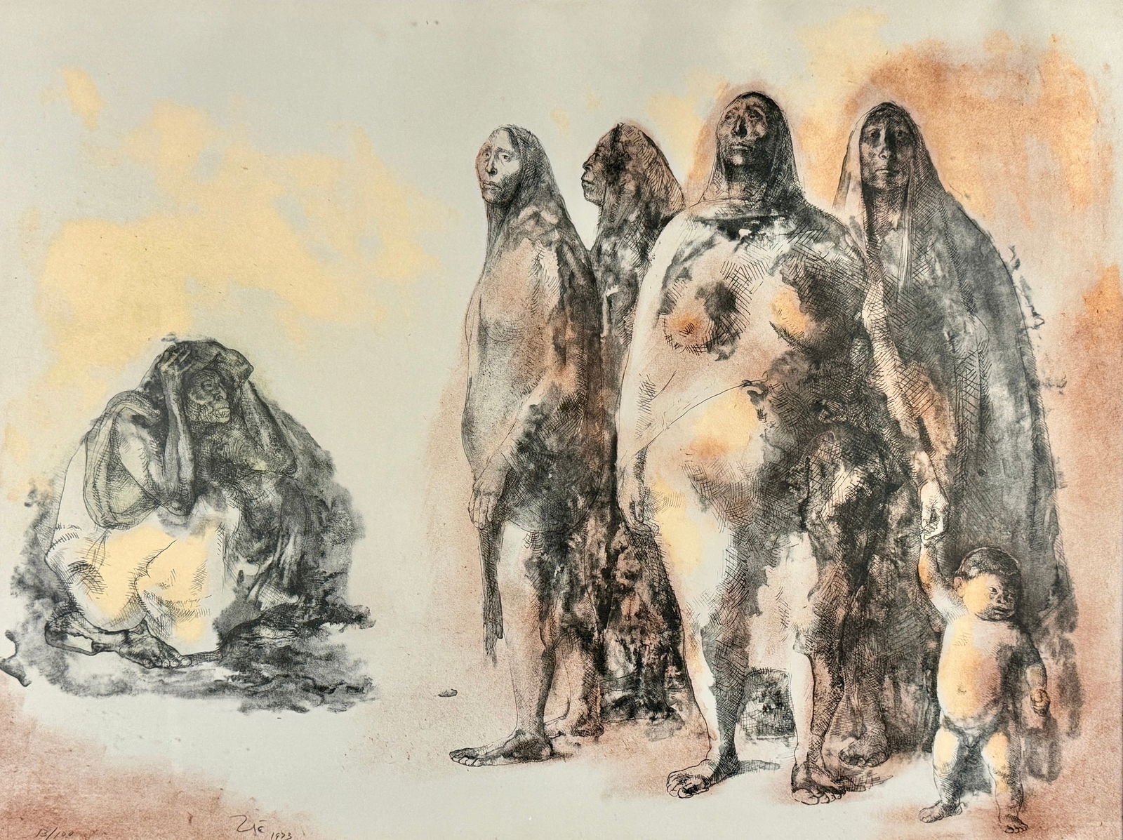 Francisco Zuniga Lithograph in Color (1 of 3)