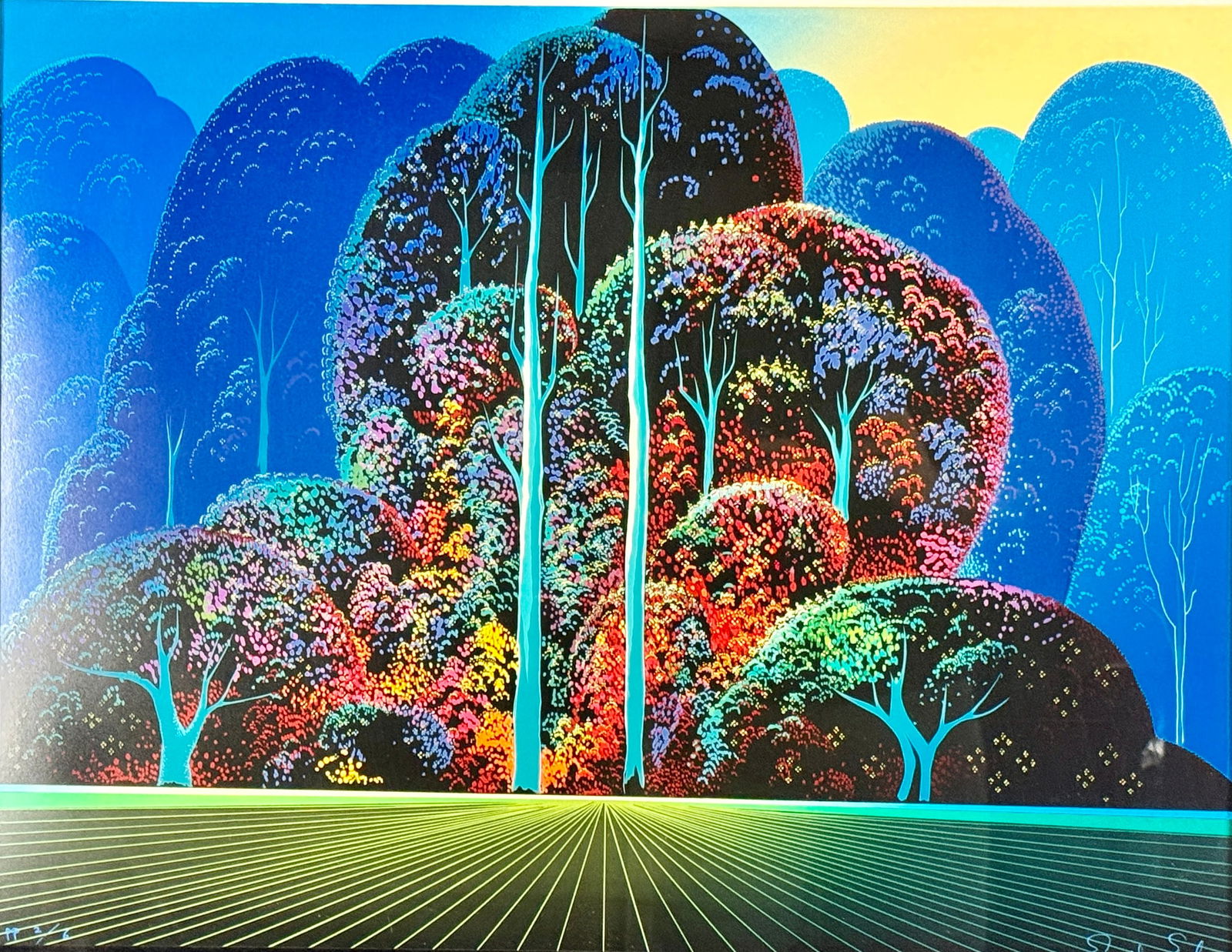 Eyvind Earle, "Softening Shades of Twilight" (1 of 4)