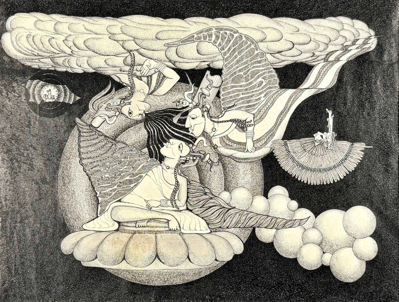 Fred Beltran Original India Ink Drawing (1 of 3)