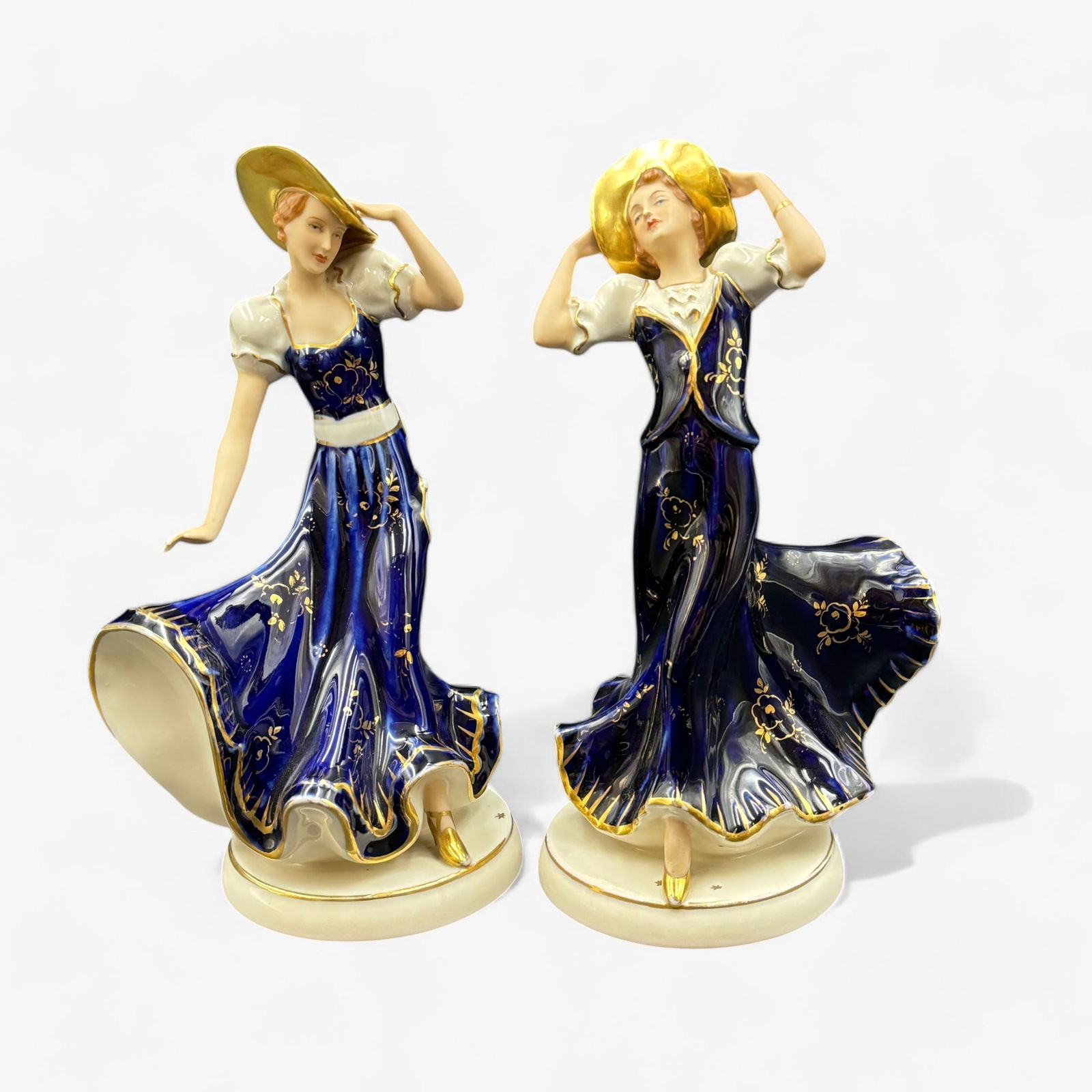 English Porcelain Female Figural Group (1 of 7)