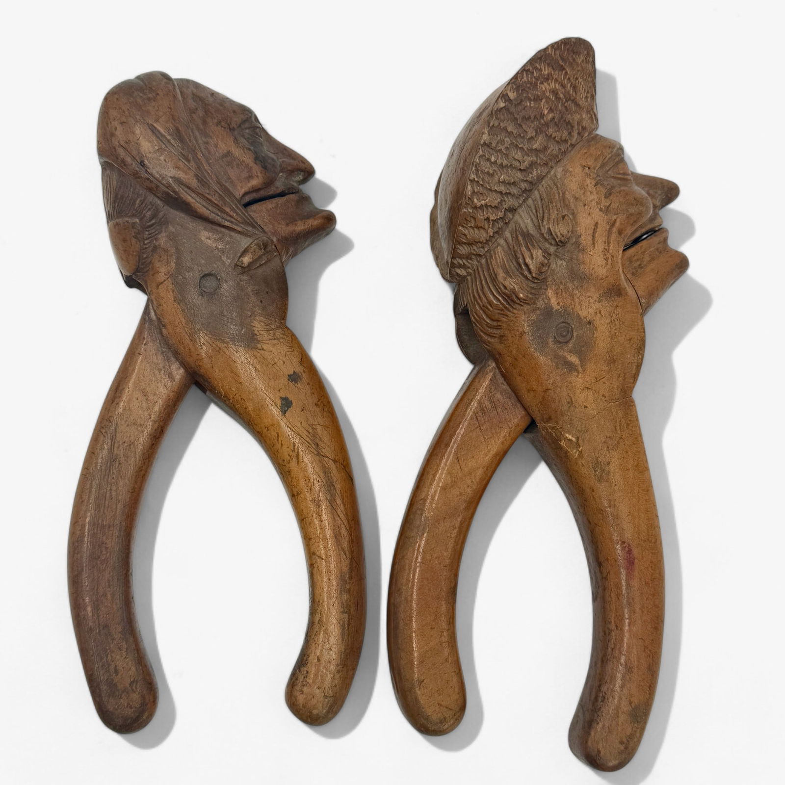 Pr. of Black Forest Carved Wood Nutcrackers (1 of 3)