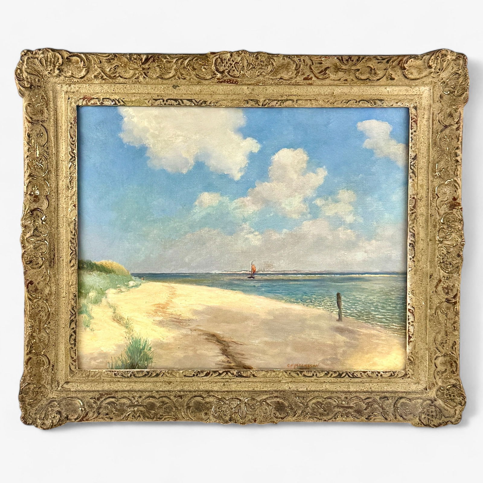 Coastal English Landscape by George P. Mackeson (1 of 3)