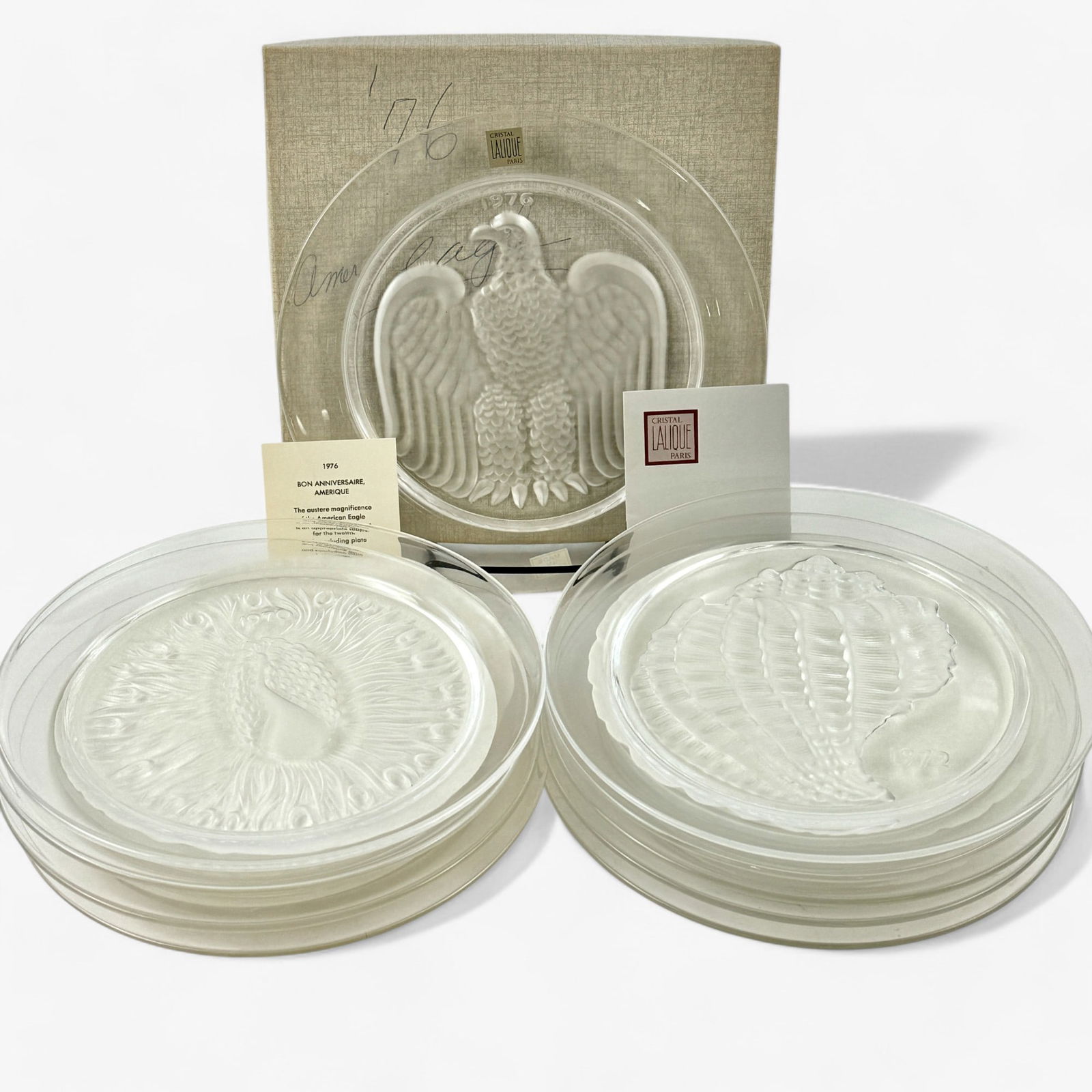 Ten Commemorative Lalique Plates (1 of 11)
