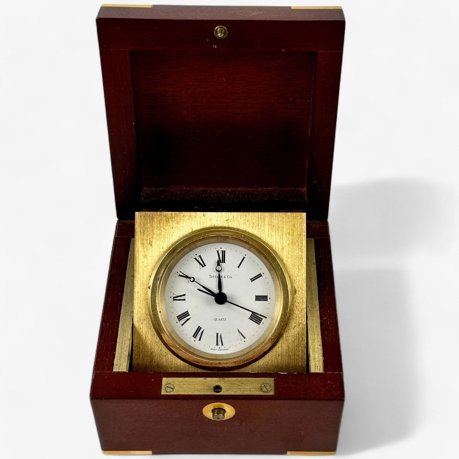 Vintage Encased Tiffany Traveling Clock (1 of 5)