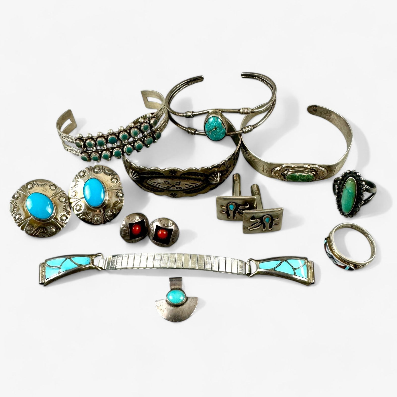 Collection of Southwestern Sterling Silver Jewelry (1 of 6)