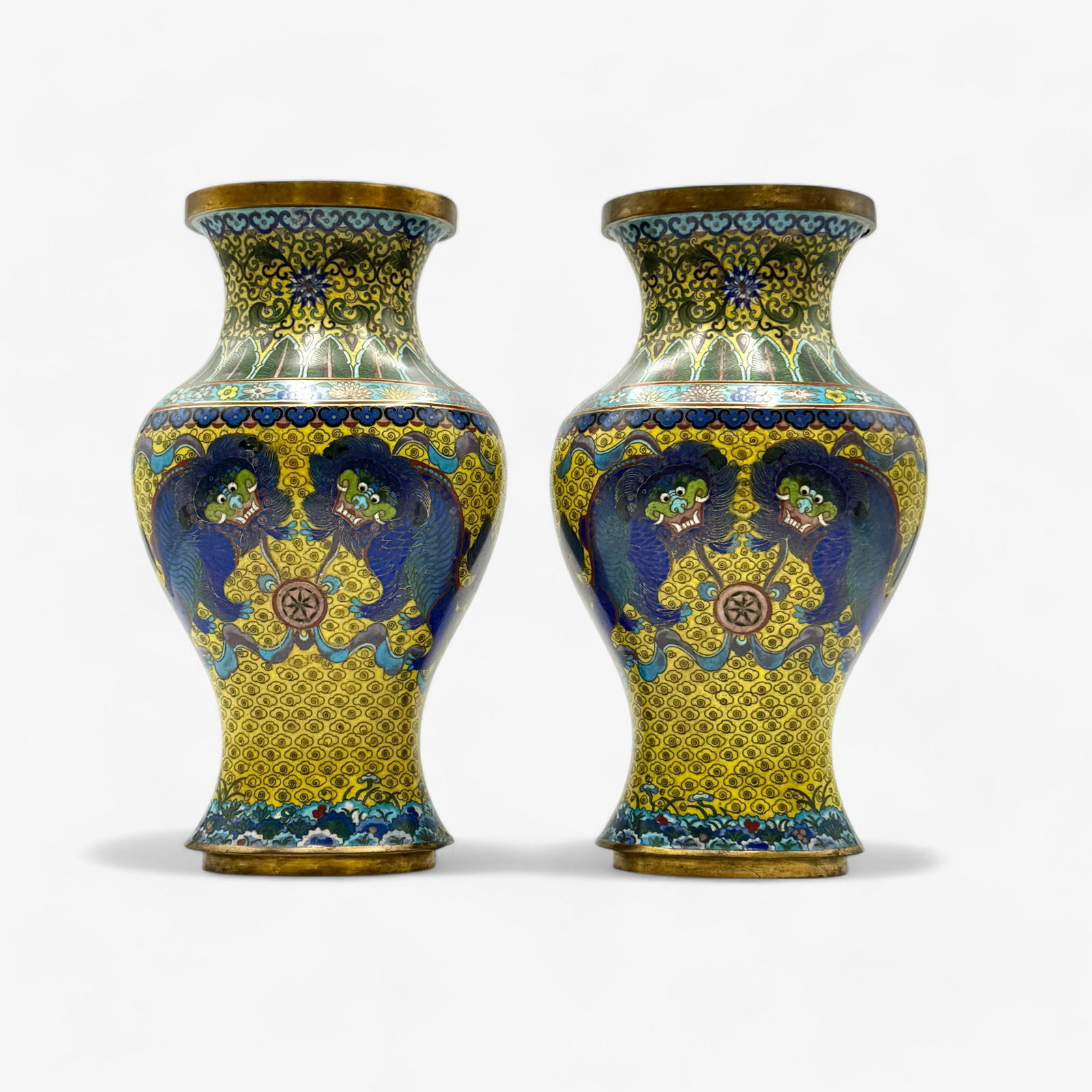 Chinese 19th Century Cloisonne Vases (1 of 4)