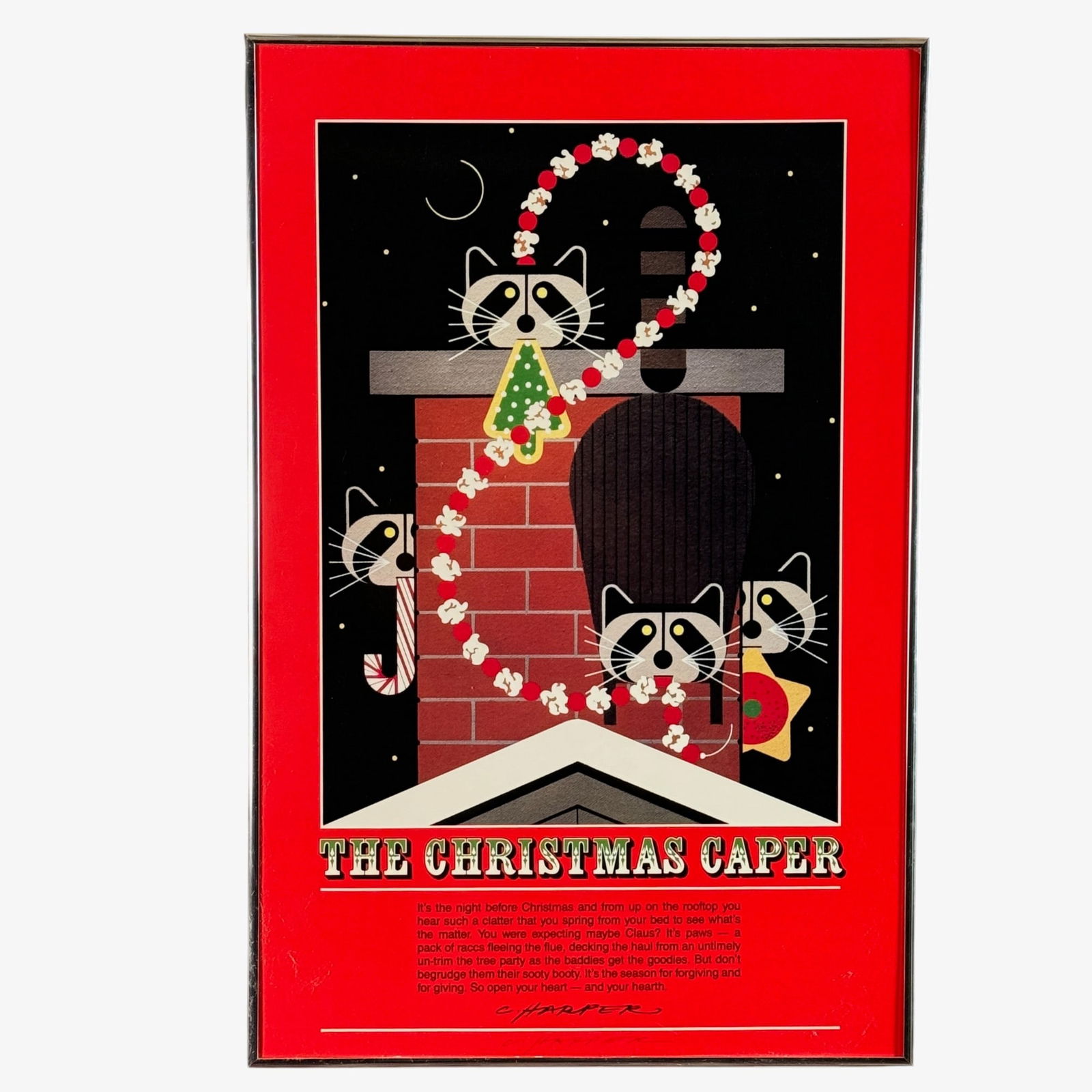 Charley Harper "Christmas Caper" Print (1 of 4)