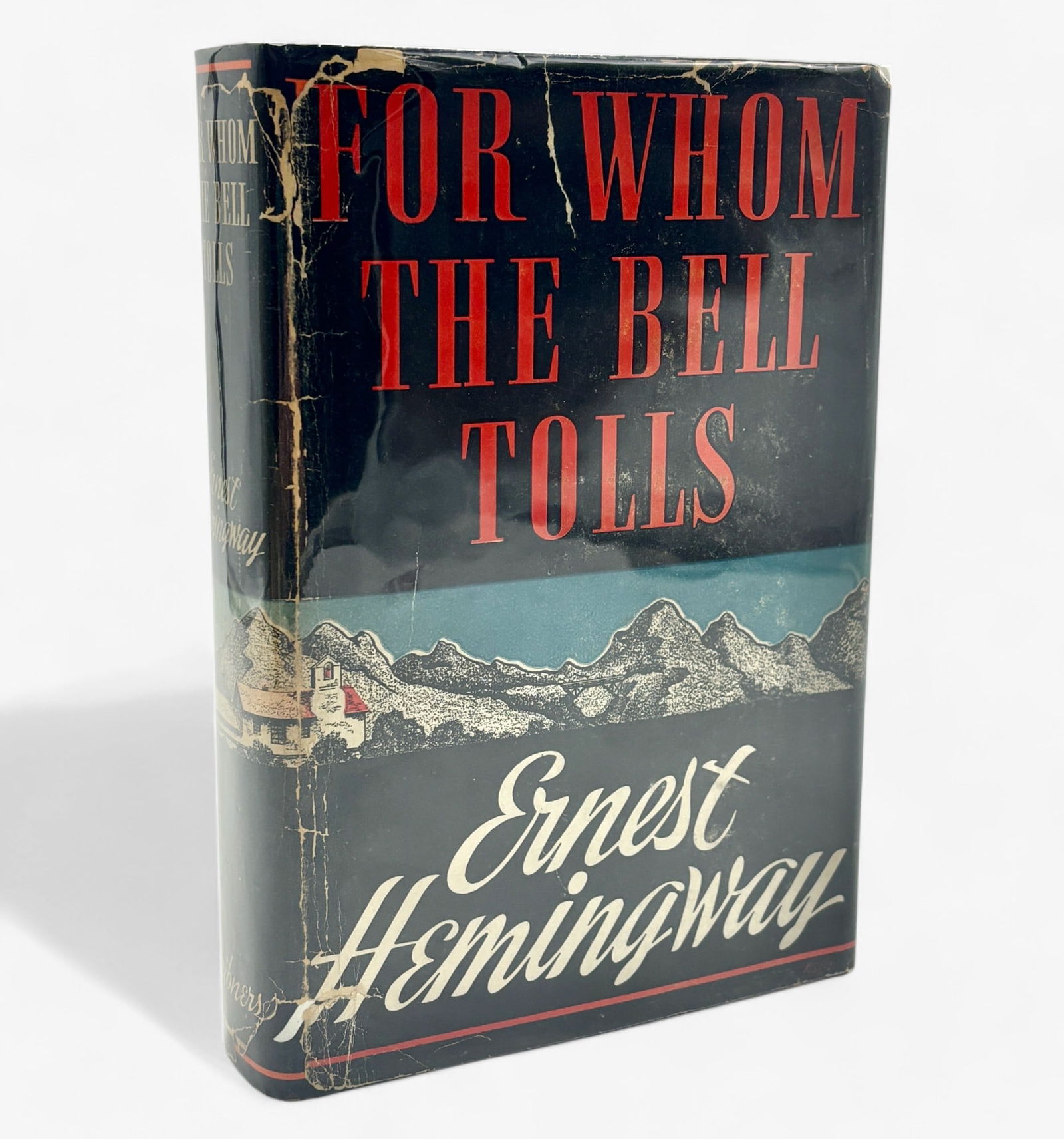 Hemingway, 1st Edition, For Whom the Bell Tolls: Charles Scriber's 1940 first edition with original dust jacket encased in plastic.