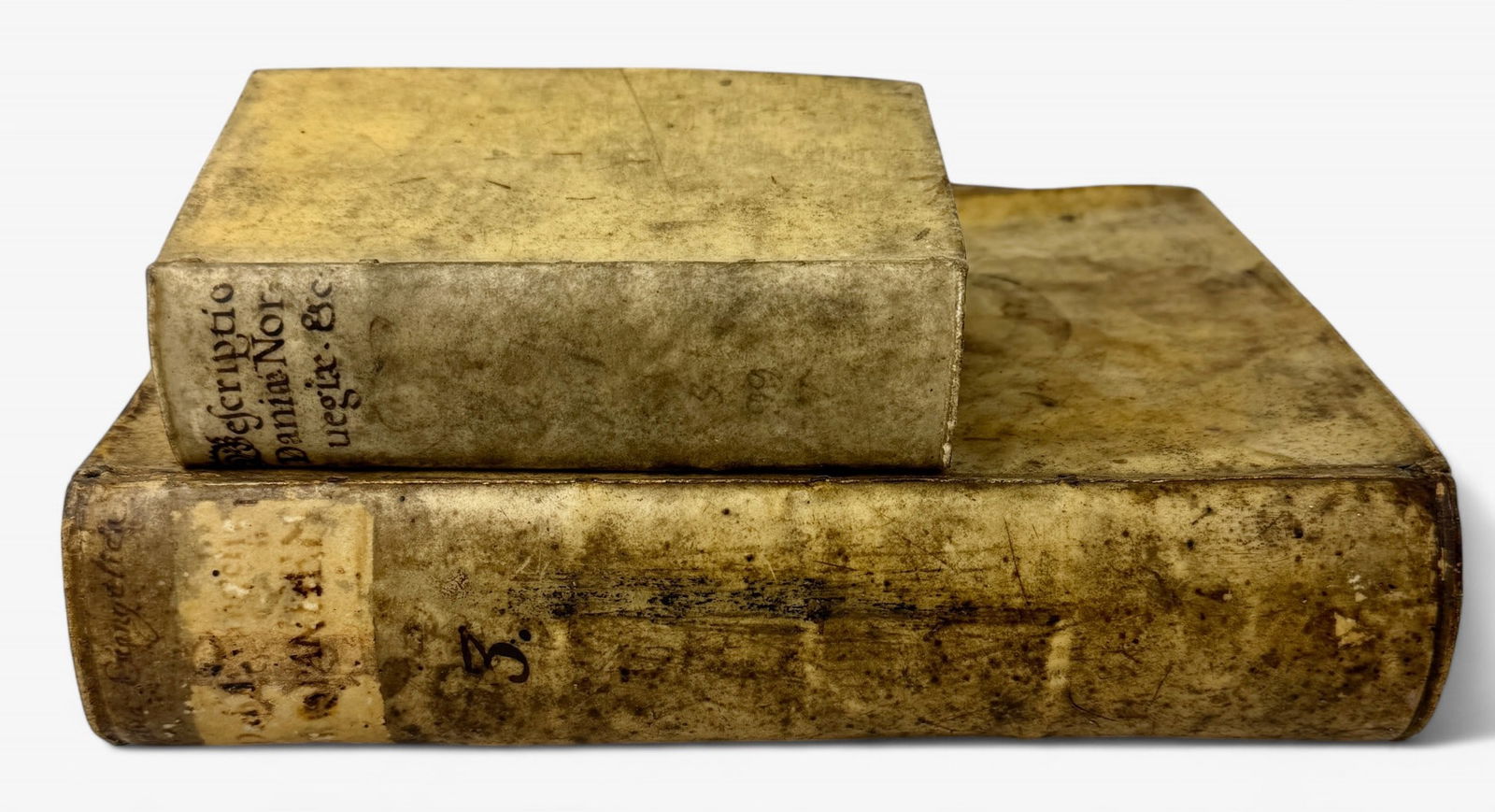 Pair of Antique Calfskin Bound Books (1 of 13)