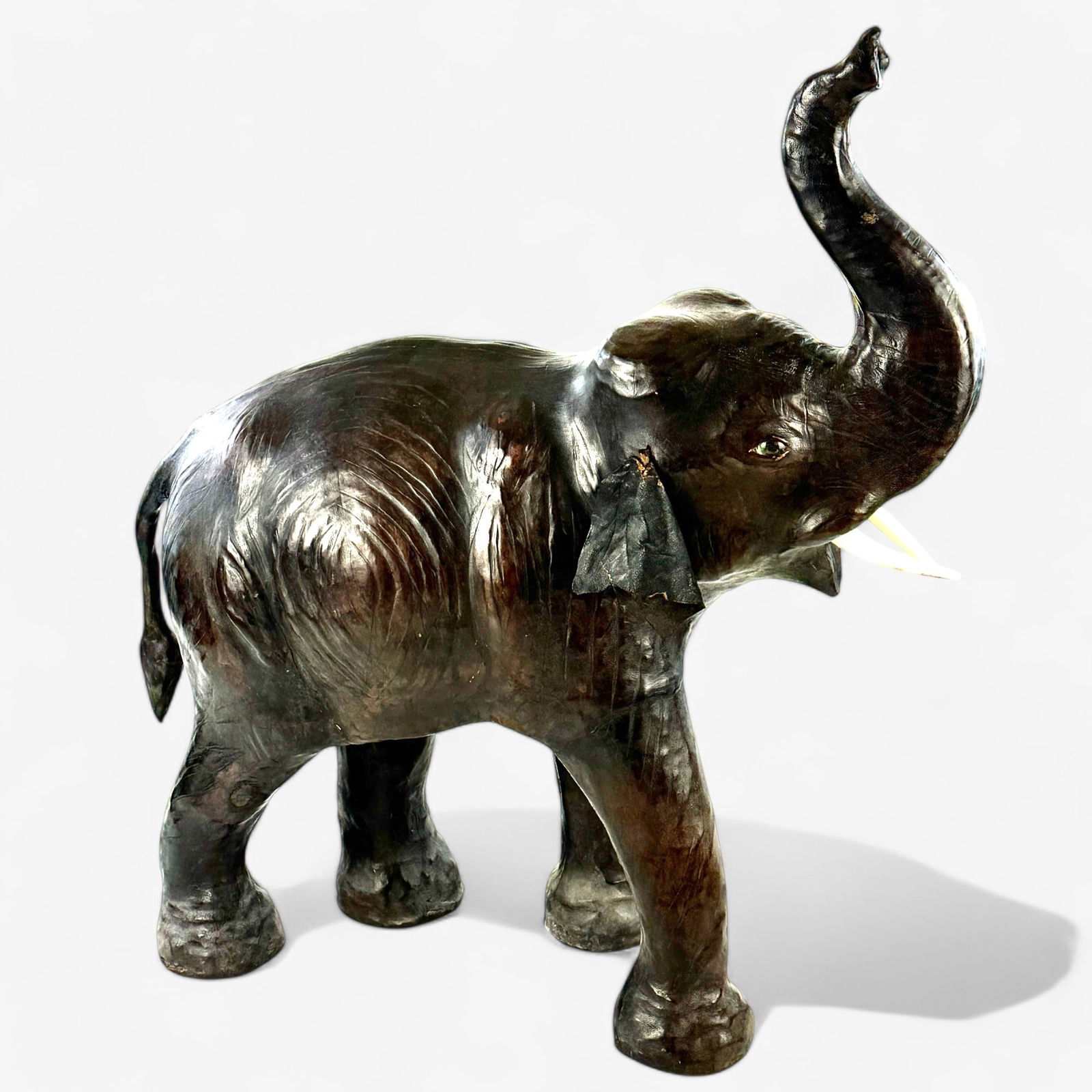 Leather Elephant Foot Rest (1 of 7)