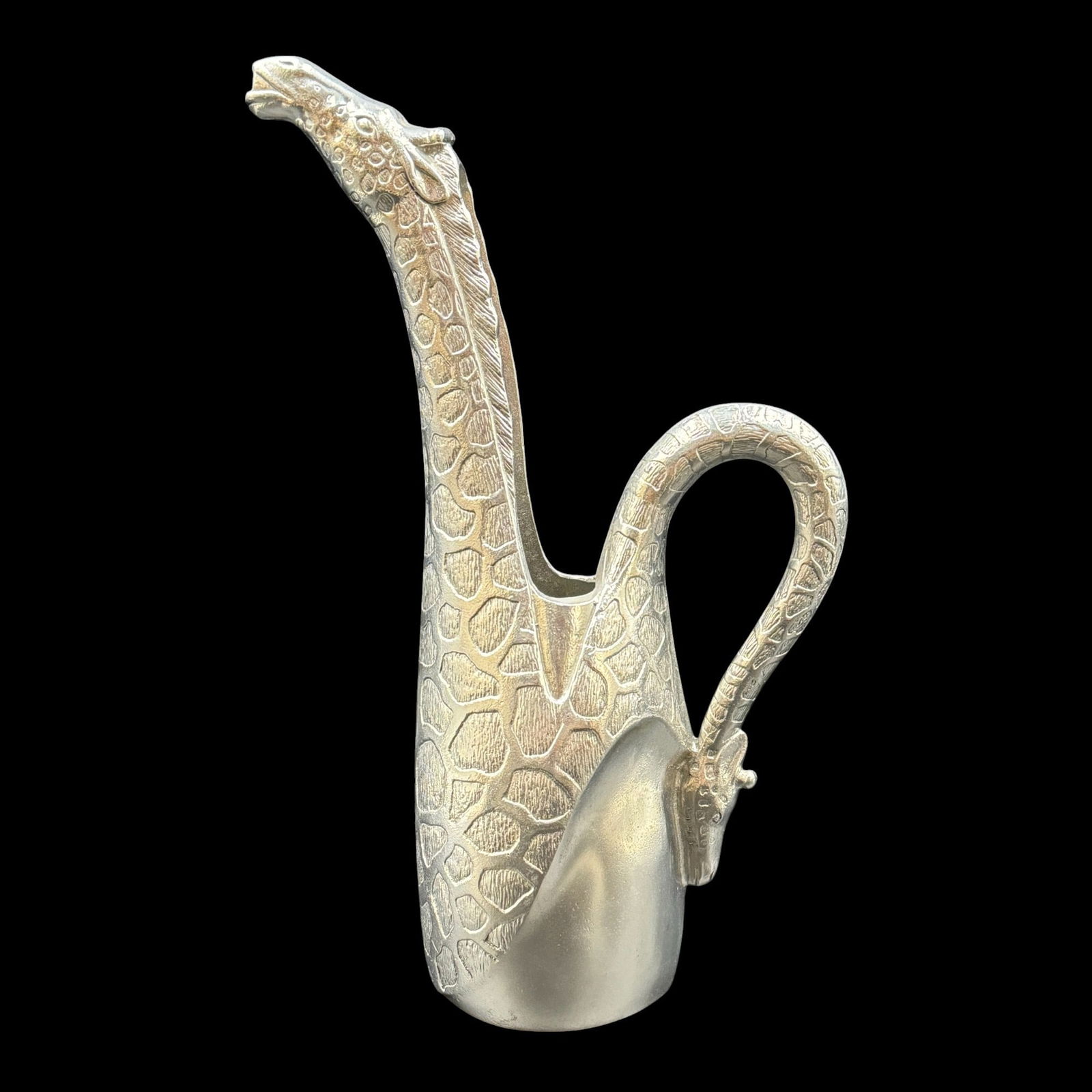 Large Arthur Court Giraffe Aluminum Pitcher (1 of 7)