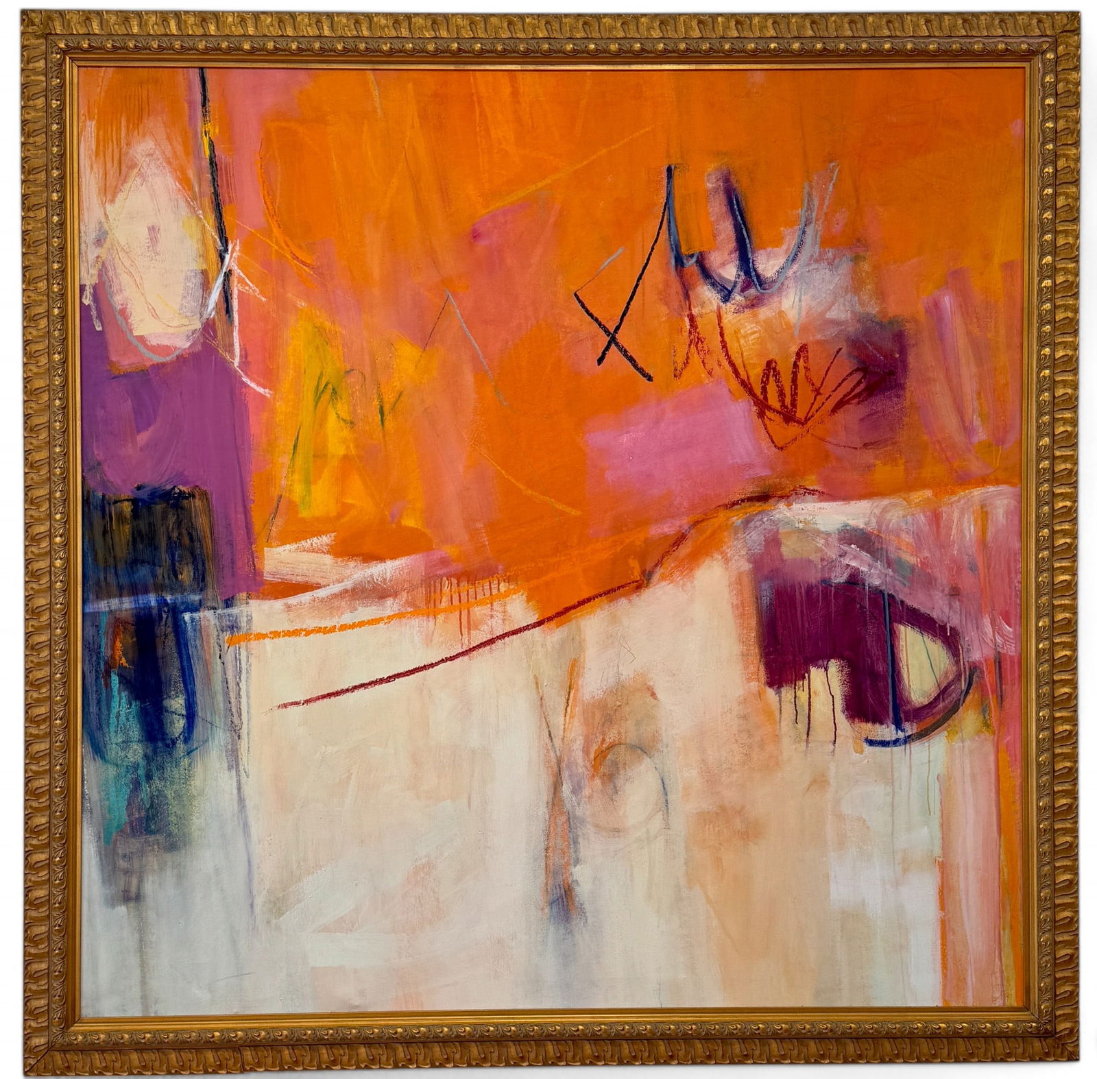 Monumental Abstract Expressionist Oil by Esther Levy (1 of 7)