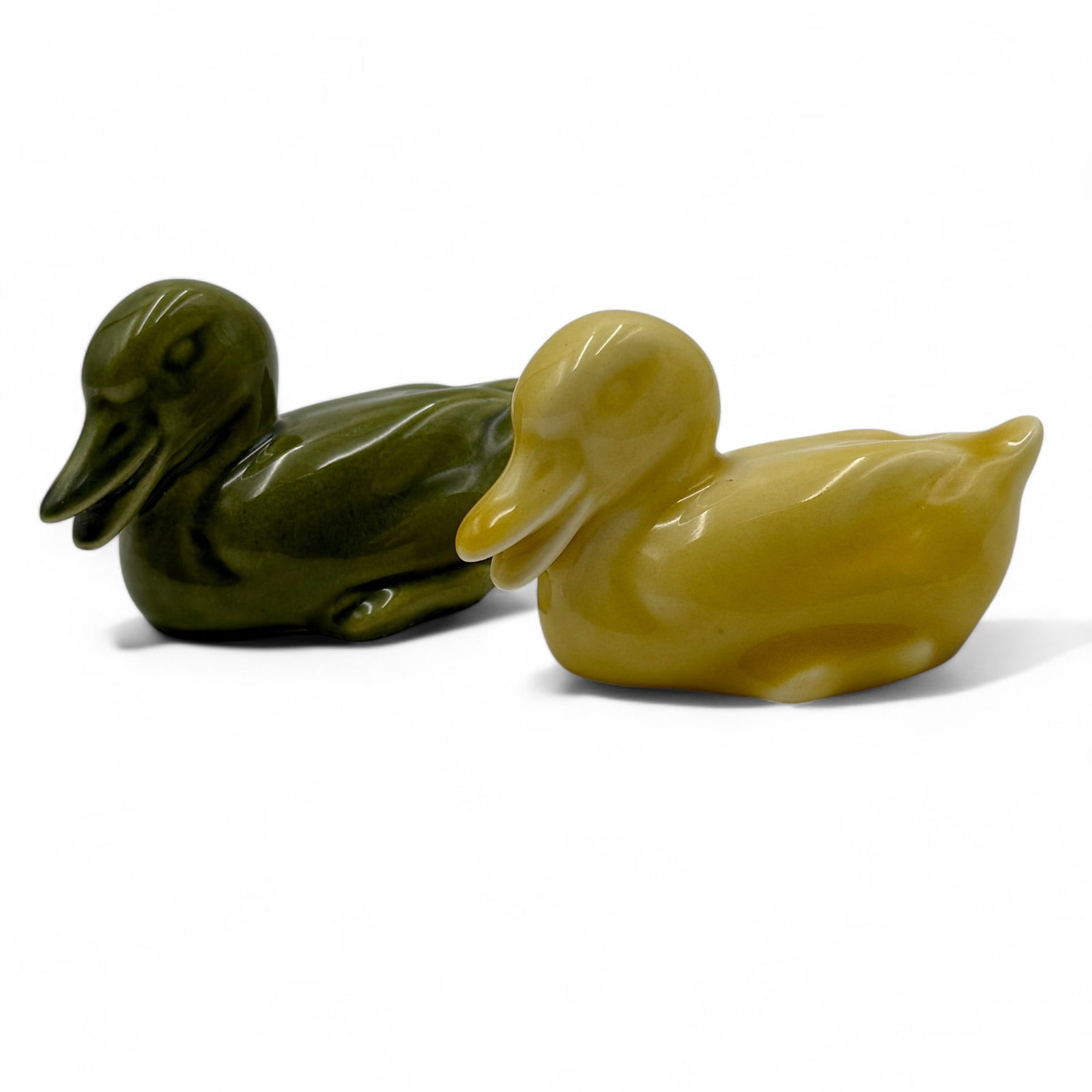 Rookwood Pottery: Pair of Duck Paperweights (1 of 6)