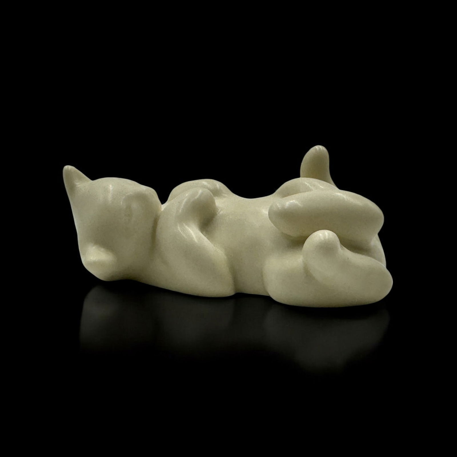 Rookwood Pottery: Laying Down Kitten (1 of 5)